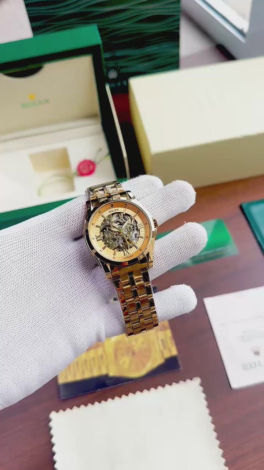 Rolex Auto Gold White watch