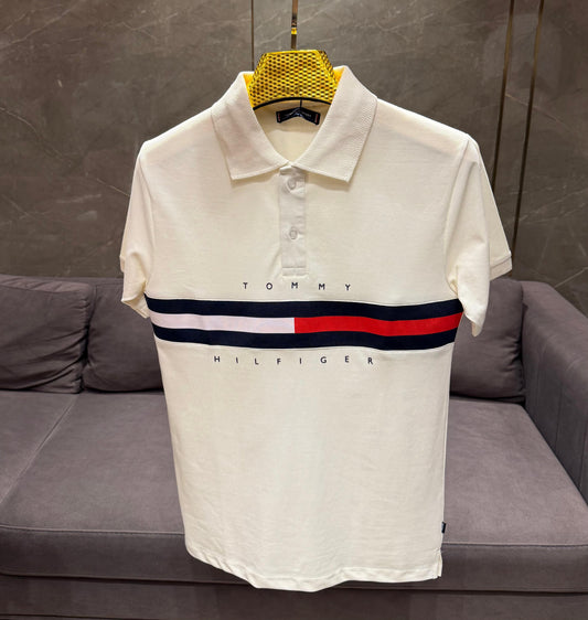 High-quality Tommy Hilfiger classic polo shirts.